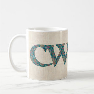 Fun Coffee Mug, Welsh Paisley Cwtch Slogan, Mug