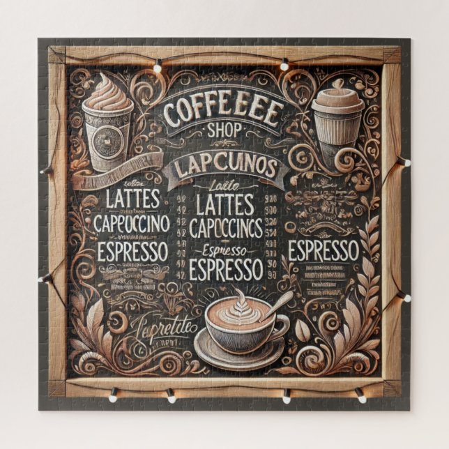 Fun coffee shop lovers  jigsaw puzzle (Vertical)