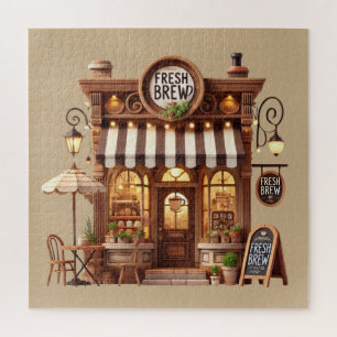 Fun coffee shop lovers jigsaw puzzle