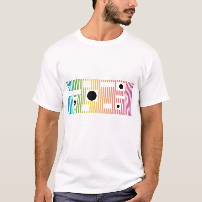 fun color line and dot T-Shirt (Front)