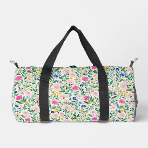 Fun Colorful Floral Duffel Bag
