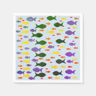 Fun Colorful Sea Fish Napkins