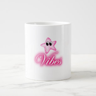 ✨ Fun & Colorful Vibes – Cute Trendy Positive Ener Large Coffee Mug