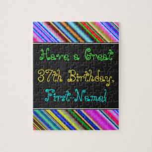 Fun, Colorful, Whimsical 37th Birthday Puzzle