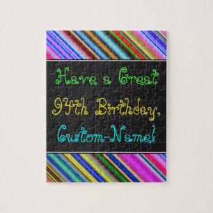 Fun, Colorful, Whimsical 94th Birthday Puzzle