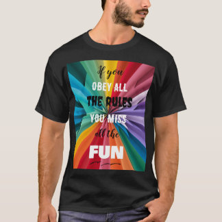 Fun Colour black t-shirt