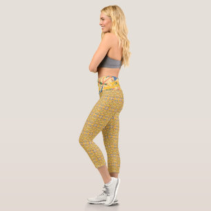 Fun Colour Twist Capri Leggings