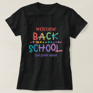 Fun Coloured Pencils Stars Welcome Back to School T-Shirt
