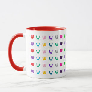 Fun Coloured Personalised Monogram or Age for Kids Mug