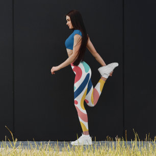 Fun colourful abstract stylish fun  leggings
