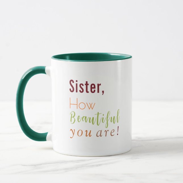 Fun Colourful and Inspirational Personalised Gift Mug (Left)