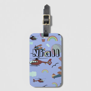Fun Colourful Aviation  Luggage Tag
