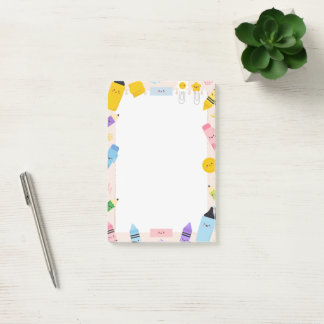 Fun Colourful Back To School Teacher Post-it Notes