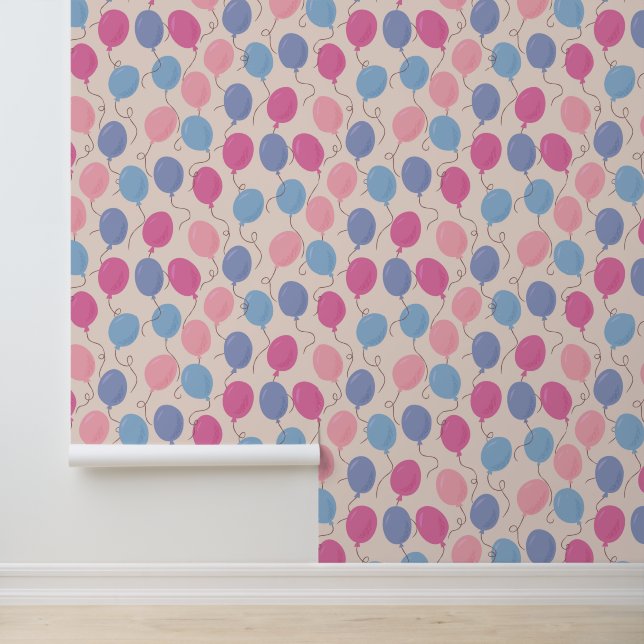 Fun Colourful Balloons Pastel Wallpaper (Application)