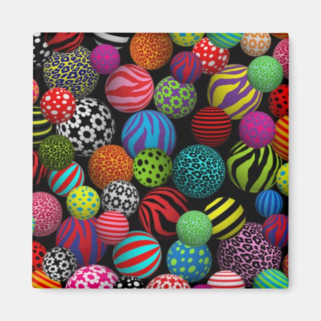 Fun & Colourful Balls Magnet (Front)