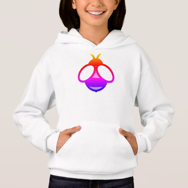 Fun colourful bee simple design  (Front)
