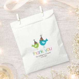 Fun Colourful Birds Birthday Party Favour Bags