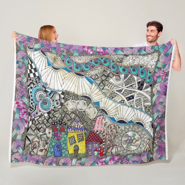 Fun Colourful Blanket (In Situ)