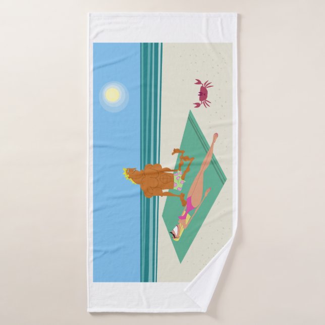 Fun, Colourful, Cartoon Bath Towel (Bath Towel)