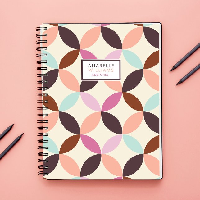 Fun Colourful Circles Abstract Pattern Notebook (Creator Uploaded)