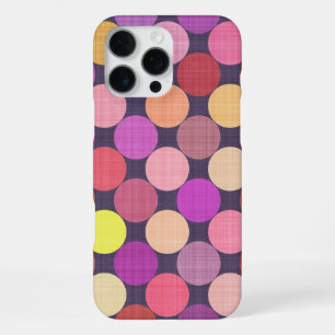 Fun Colourful Contemporary Polka Dots Art Pattern iPhone 16 Pro Max Case
