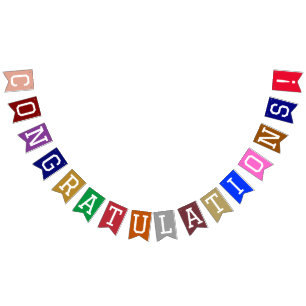 Fun & Colourful Custom All Occasion Congratulation Bunting