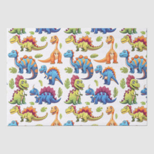Fun Colourful Dinosaur Themed Dino-Mite  Tissue Paper