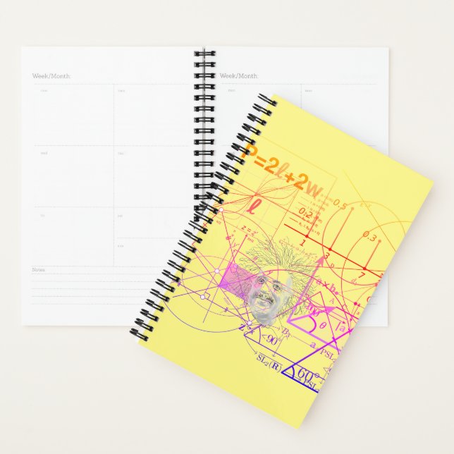Fun Colourful Equations Geometric Designs Planner (Display)