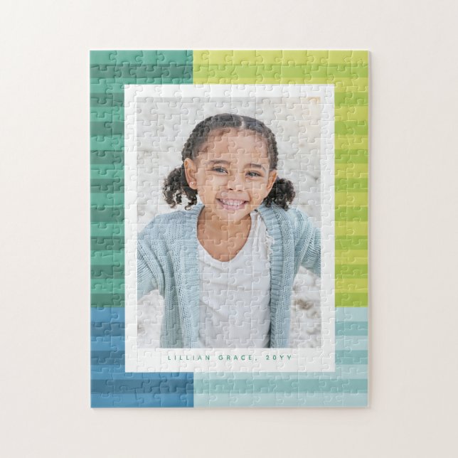 Fun colourful frame one photo vertical jigsaw puzzle (Vertical)