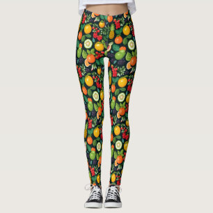 Fun Colourful Fruity pattern Leggings
