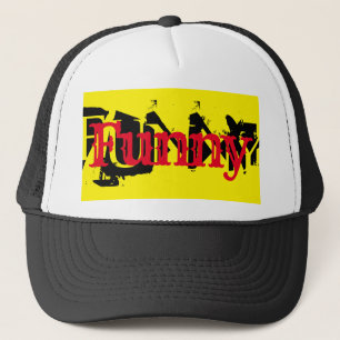 fun colourful FUNNY typography   Trucker Hat