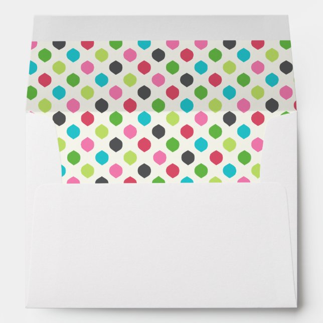Fun Colourful Holidays Dots Envelopes (Back (Bottom))