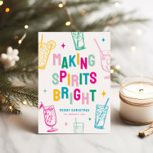 Fun Colourful Making Spirits Bright' Christmas