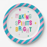 Fun Colourful Making Spirits Bright' Christmas