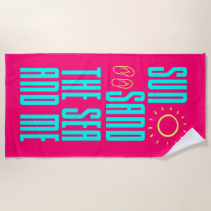 Fun Colourful Modern Summer Beach Towel