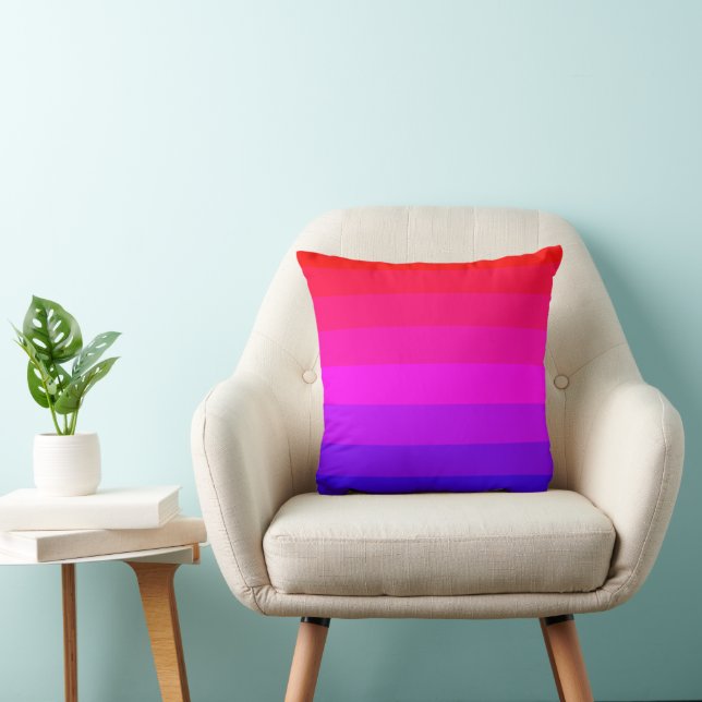 Fun Colourful Ombre Gradient  Cushion (Chair)