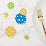 Fun Colourful Pickleball Birthday Party Confetti<br><div class="desc">Dress up your party table with this fun colourful pickleball confetti. You can easily add custom text if you'd like. Perfect for your friend's or tournament partner's birthday party or pickleball club special event or tournament.</div>
