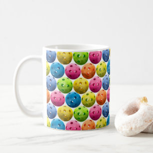Fun Colourful Pickleball Coffee Mug