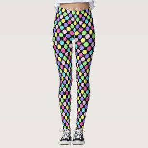 Fun Colourful Polka Dots Leggings