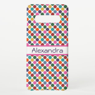 Fun, Colourful Polka Dots Samsung Galaxy Case