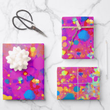 Fun Colourful Rainbow Splatters Birthday