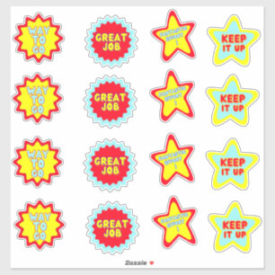 Fun Colourful Reward School Teacher Stickers