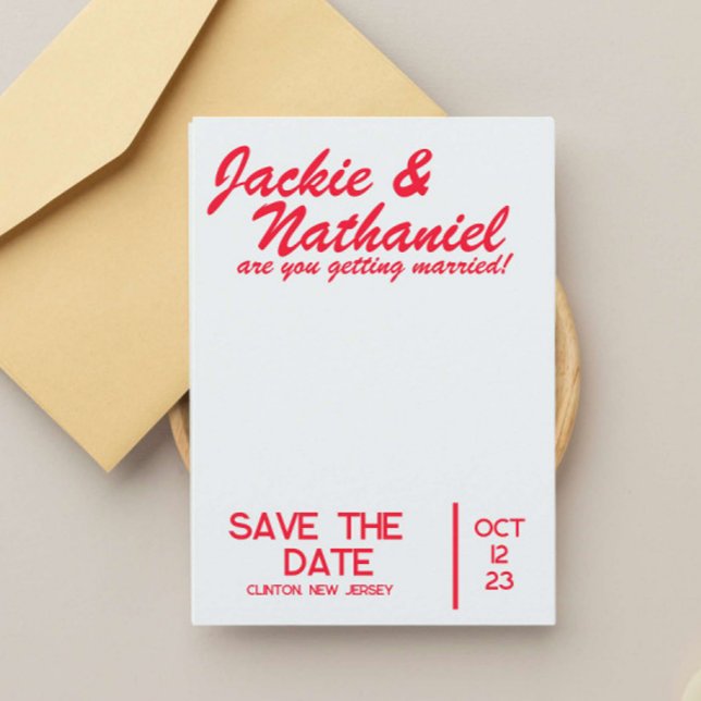 fun colourful save the date wedding  invitation (Creator Uploaded)