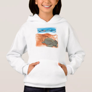 Fun Colourful Sea Turtle Beach Girl's Hoodie