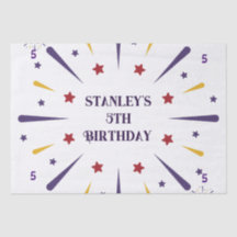 Fun Colourful Star Birthday Party 