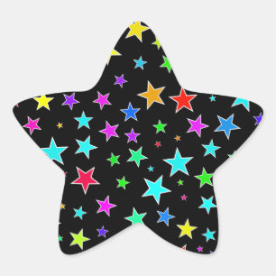 Fun, Colourful Stars Pattern Sticker