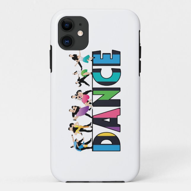 Fun & Colourful Striped Dancers Dance Case-Mate iPhone Case (Back)