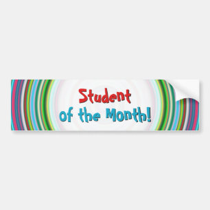 Fun, Colourful "Student of the Month!" Sticker