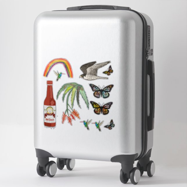 Fun Colourful Whimsical Mix (Suitcase)