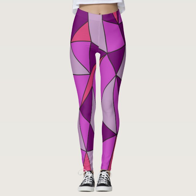 Fun Colourful Yoga Leggings (Front)